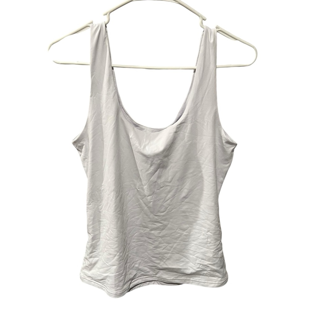 PINKMSTYLE White Scoop Neck Tank Top NWT